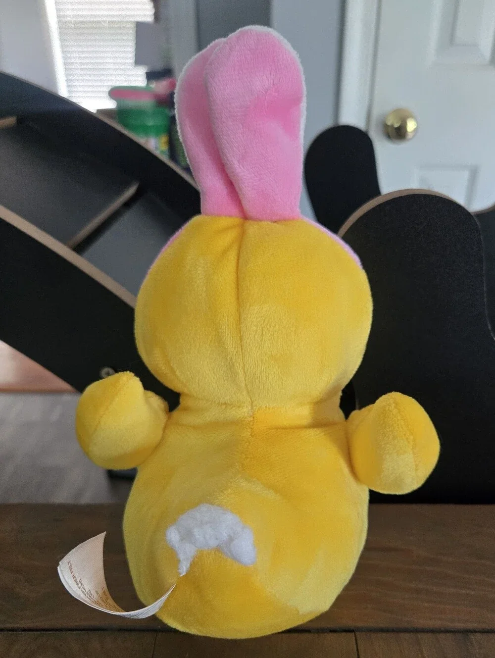 Plush Yellow Duck Easter Pink Bunny Ears